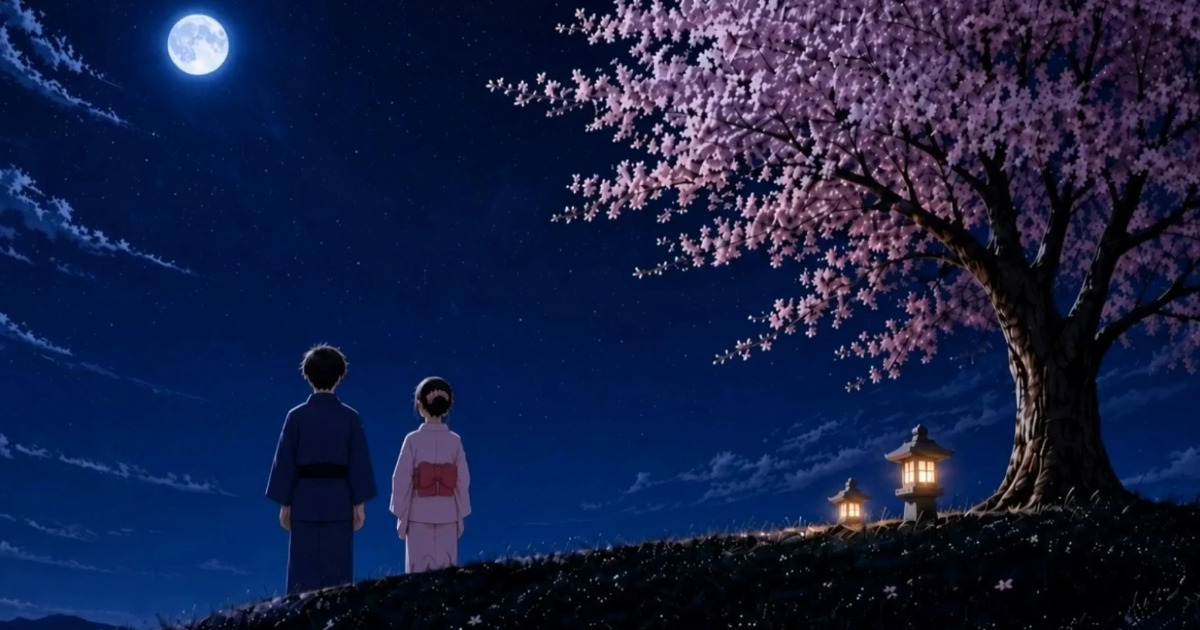 Sakura Night | Animated digital gift | Giftvera